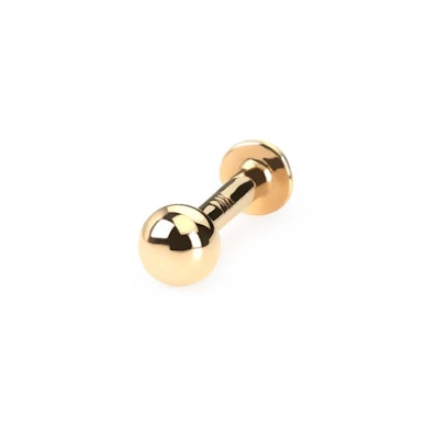 Labret z 14-karatowego złota