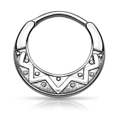 Septum z azteckimi motywami