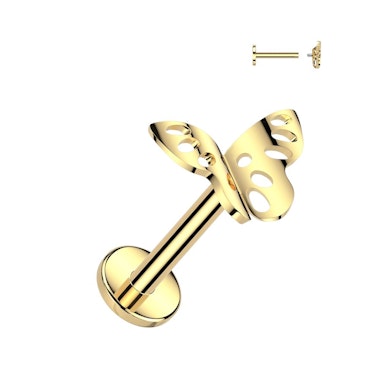Labret motyl z tytanu