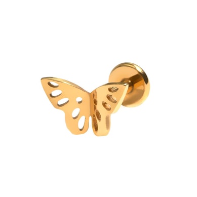 Labret motyl z tytanu