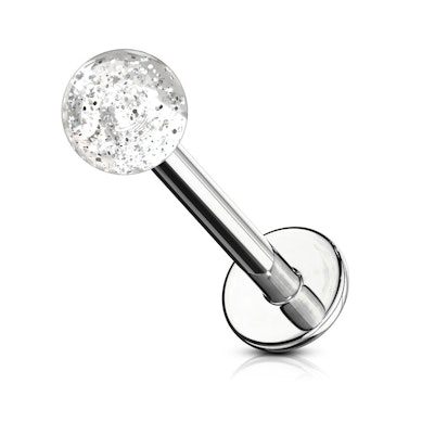 Labret z kulką z akrylu