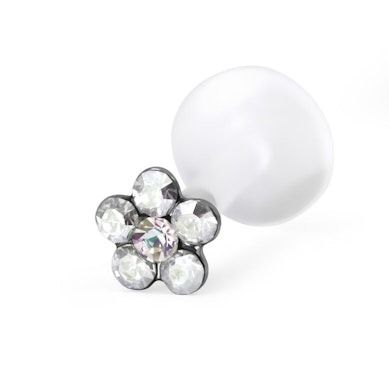 Labret z kwiatkiem