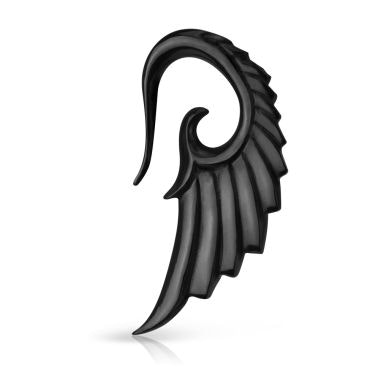 Ręcznie rzeźbione anielskie skrzydła z rogu