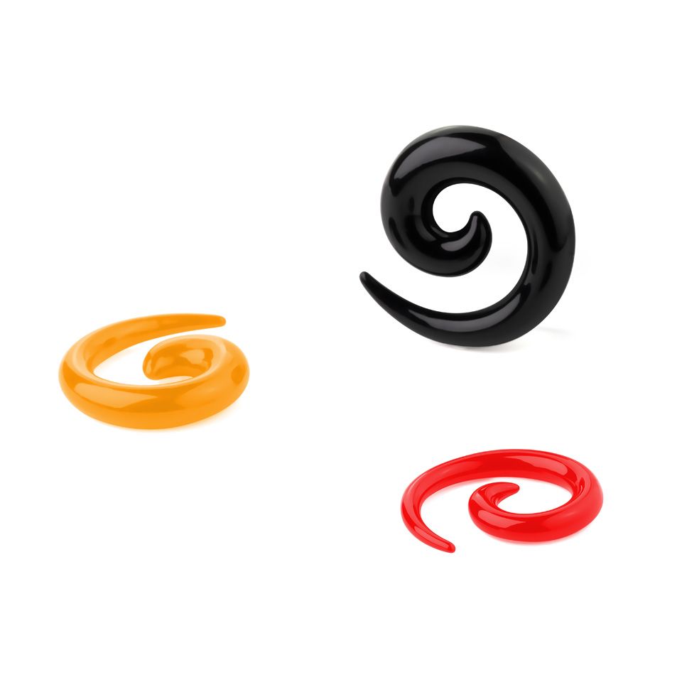 Spiralny taper w różnych kolorach