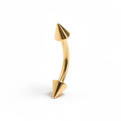 Pozłacany banan z kolcami