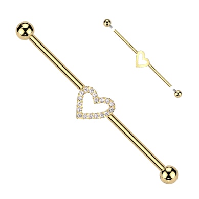 Sztanga industrial z tytanu z centralnym sercem