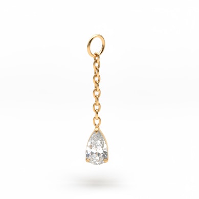 Zawieszka z kamieniem w kształcie łzy