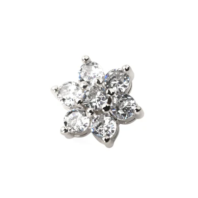 Dermal - kwiat z kamieniem centralnym w kilku kolorach