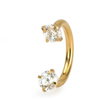 Podkówka z gwintem wewnętrznym i okrągłymi kamieniami