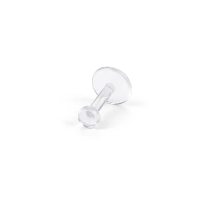 Labret push-in przezroczysty
