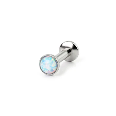 Wpychany labret z opalem