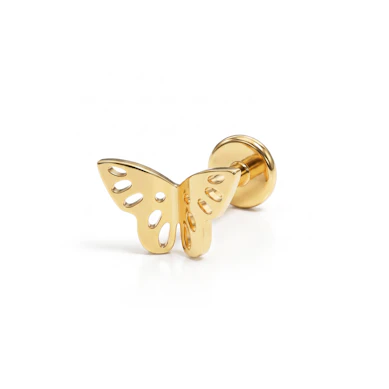 Labret motyl z tytanu