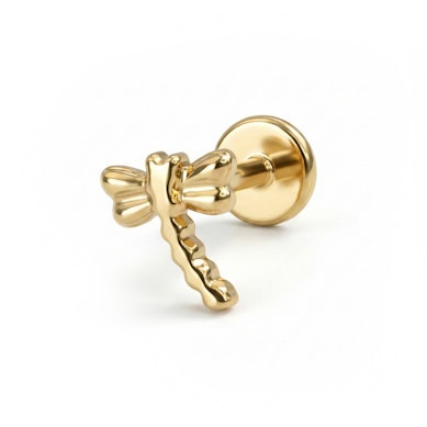 Labret ważka z tytanu