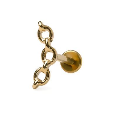Labret z motywem łańcuszka z tytanu