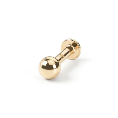 Labret z 14-karatowego złota