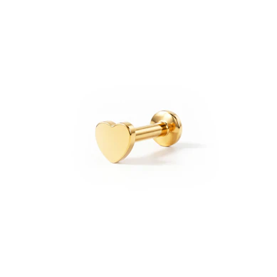 Labret z wzorem serca