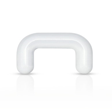 Prosty retainer do septum z akrylu.