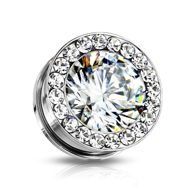 Plug z dużym i małym kamieniem