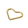 Kółko z tytanu w kształcie serca zamykane zawiasem