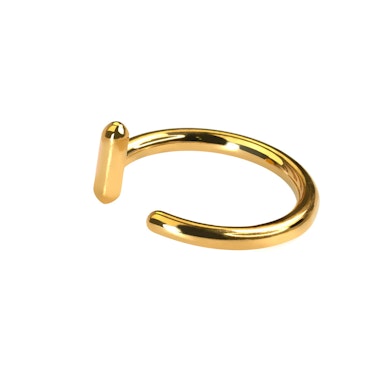 Otwarte kółko huggie z blokadą