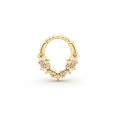 Kółko skierowane do przodu z gwiazdami i kamieniami