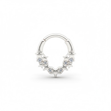 Kółko skierowane do przodu z gwiazdami i kamieniami