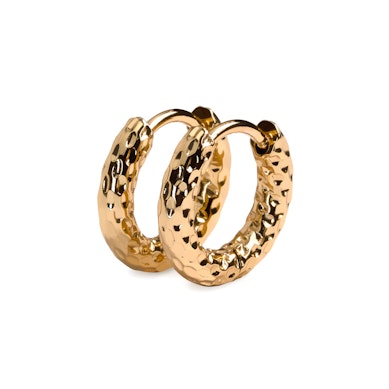 Para młotkowanych kółek huggy do uszu