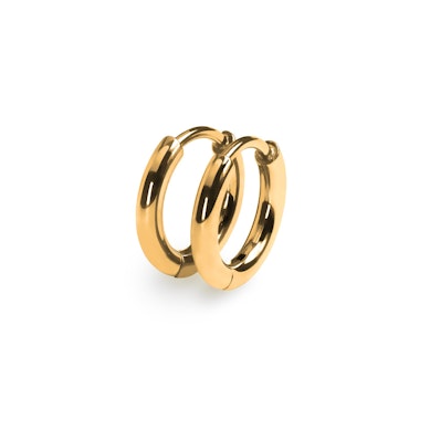 Para tytanowych obręczy huggie