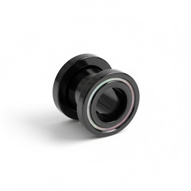 Czarny tunel z krawędzią z masy perłowej