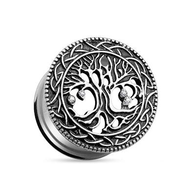 Tunel ze stali chirurgicznej z drzewem życia