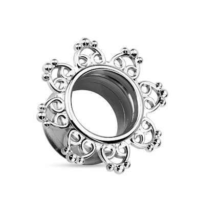 Tunel ze stali chirurgicznej z motywem tribali