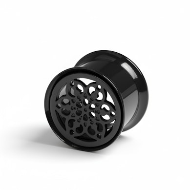 Tunel z ażurowym kwiatem