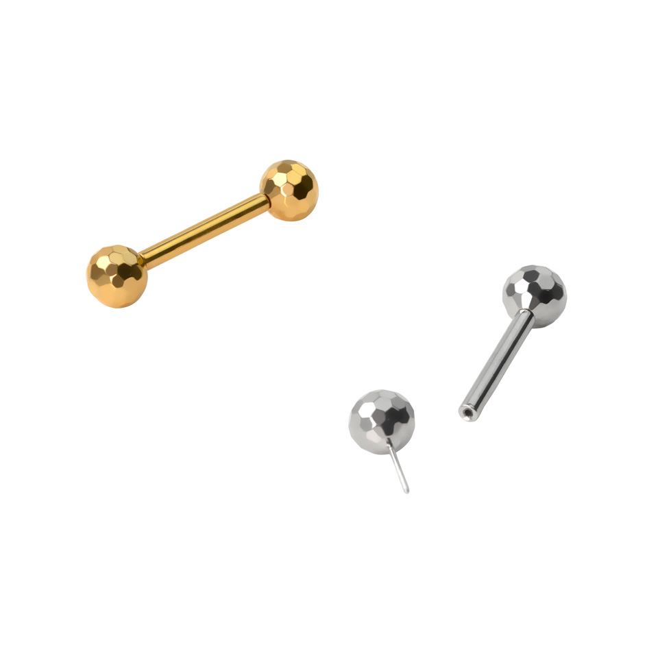 Wpychana sztanga z tytanu z kulkami disco