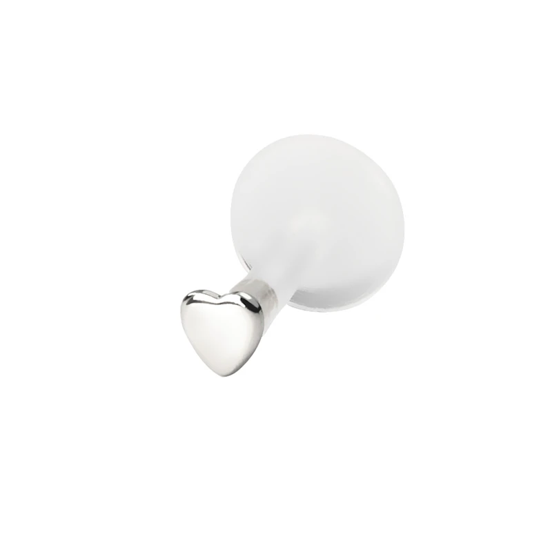Labret z 14 karatowym sercem-14K białe złoto / PTFE