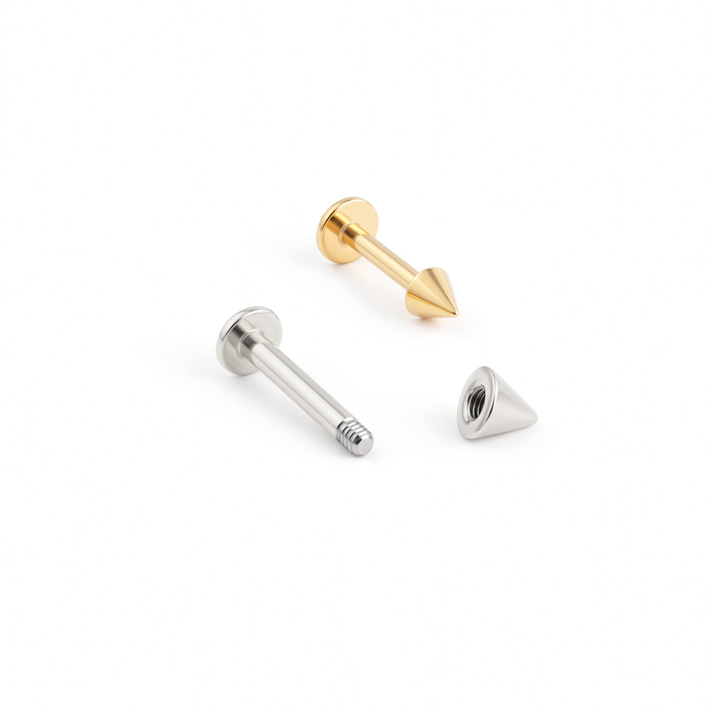 Labret z kolcem w kilku kolorach