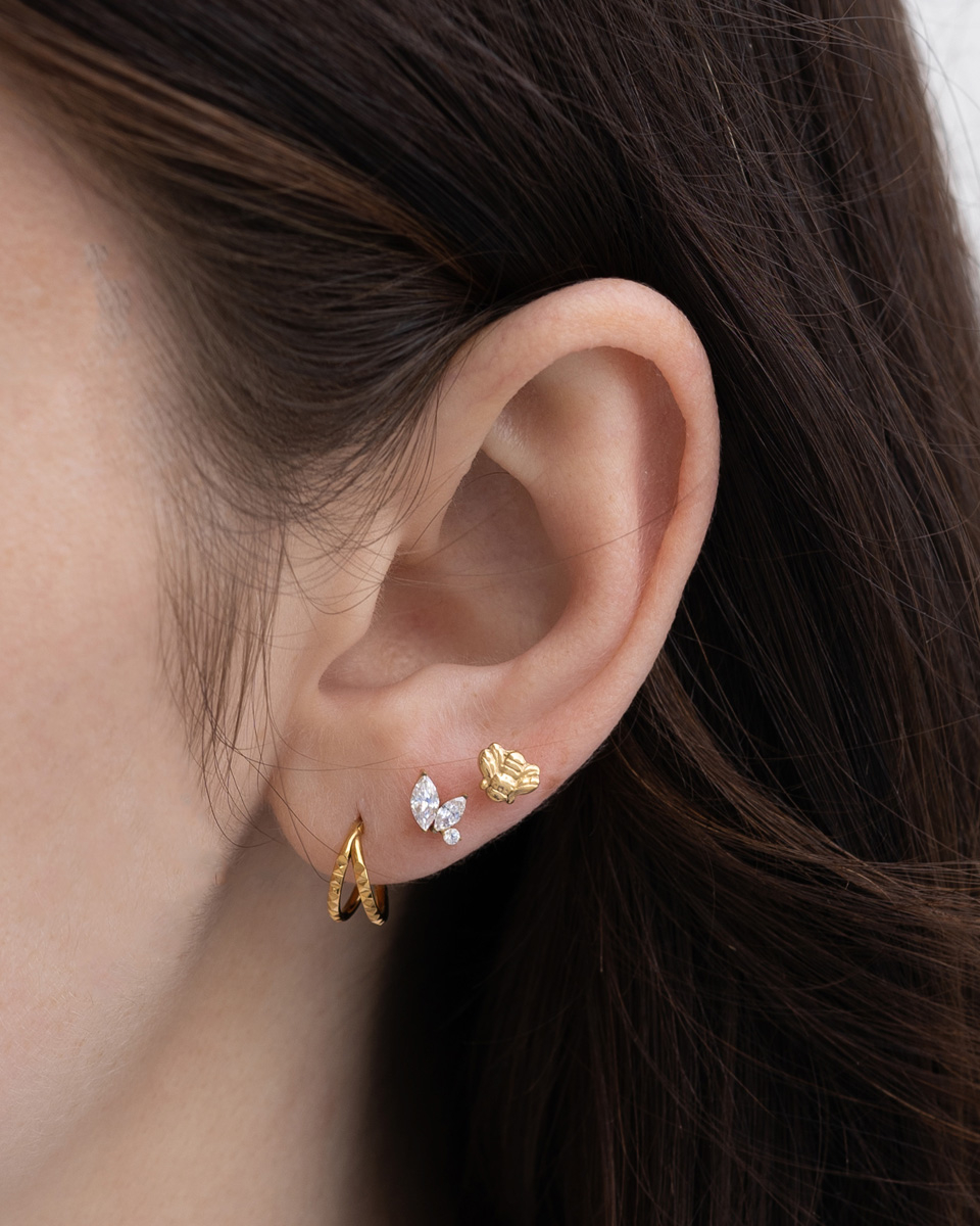 Delikatny labret z tytanu z gwintem wewnętrznym