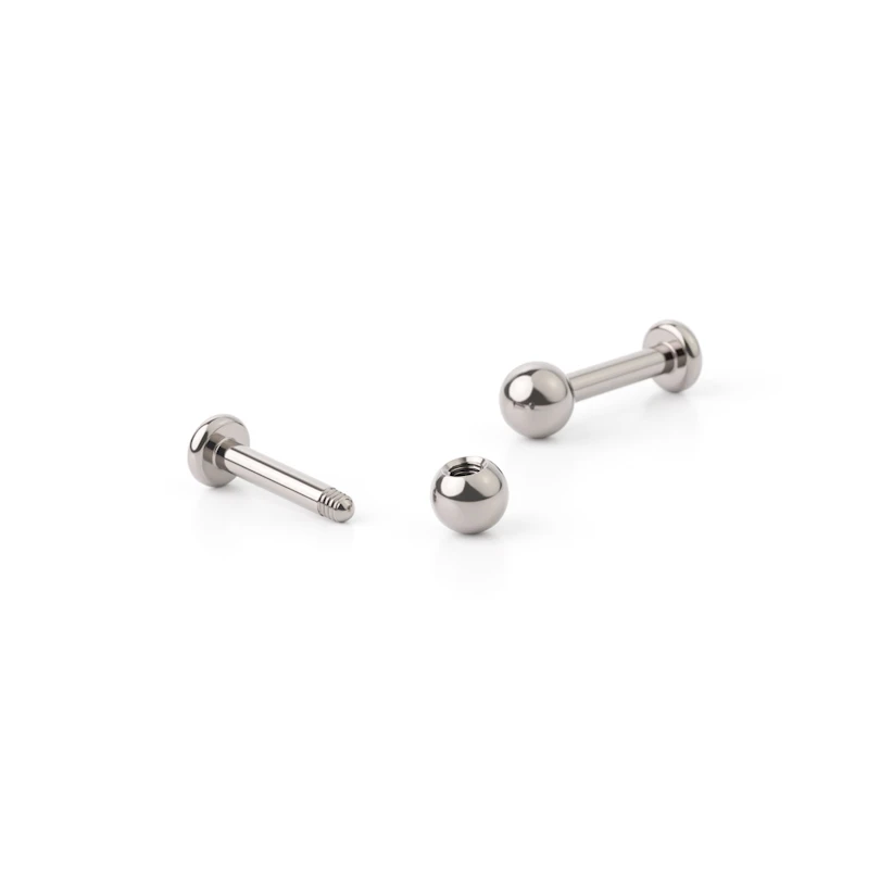 Labret z czystego tytanu