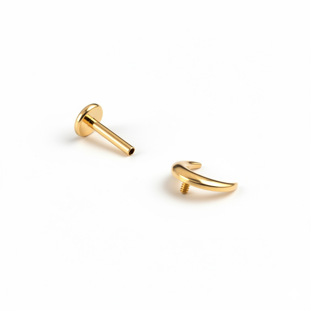 Labret półksiężyc z tytanu