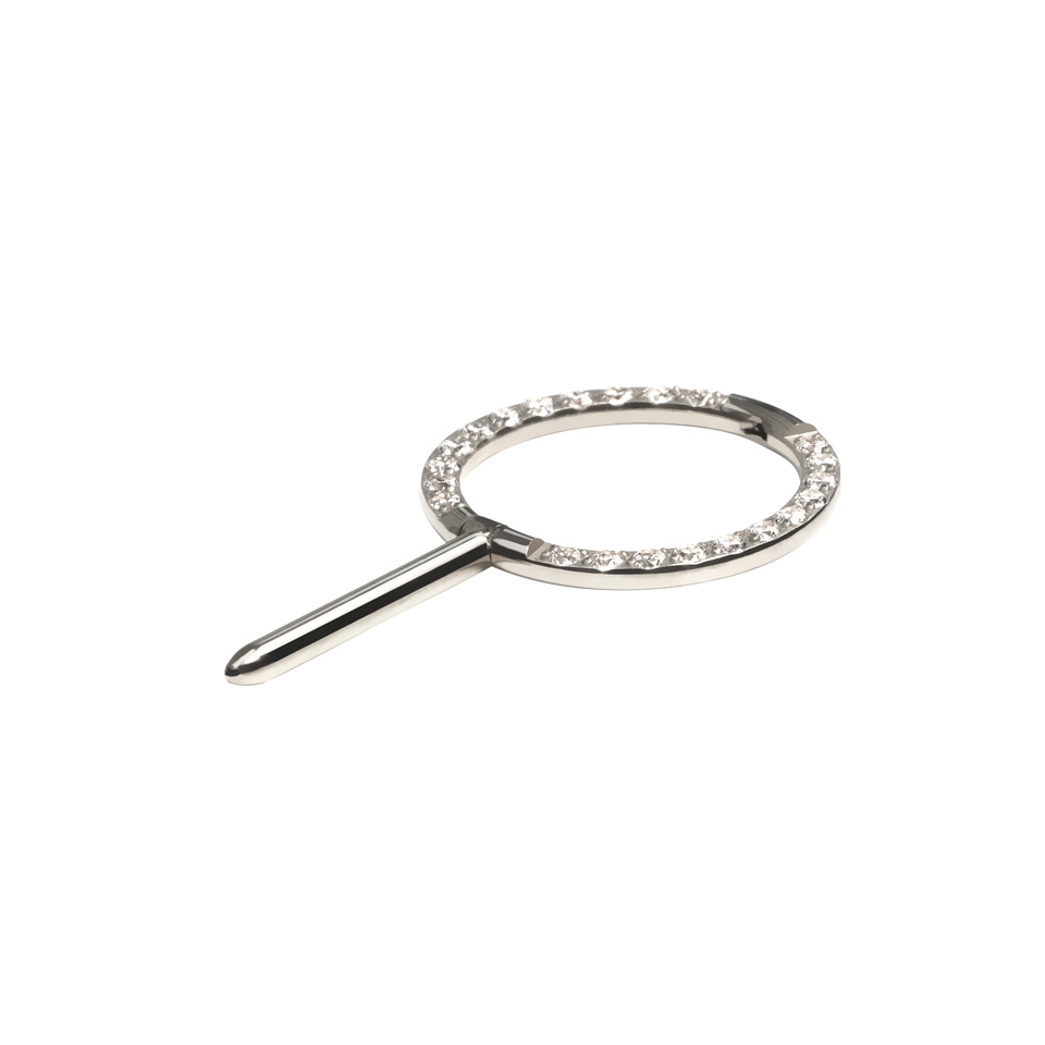 Clicker do sutka z tytanu i kamieniami pave