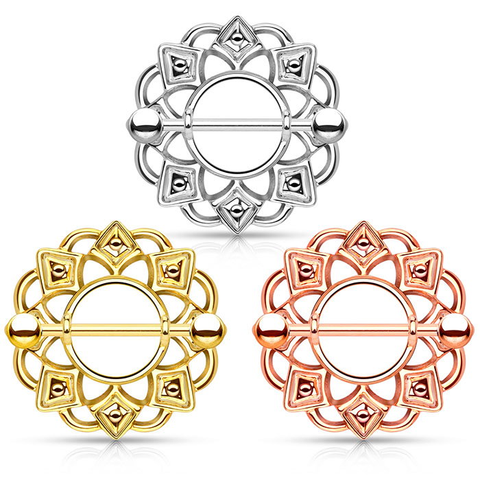 Tarcza z łukami i rombami