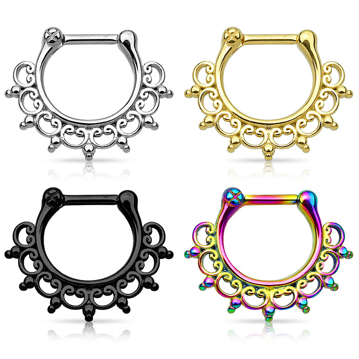 Septum ażurowe ze stali chirurgicznej