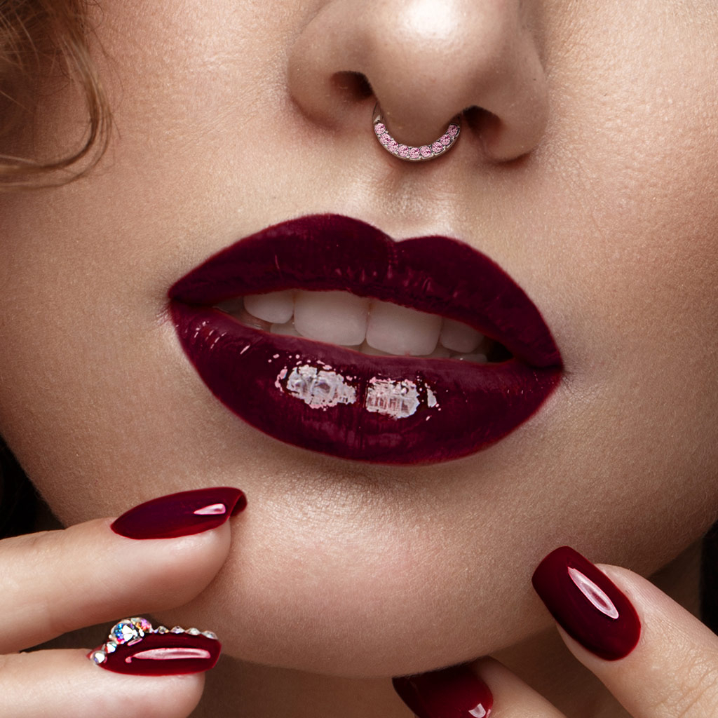 Septum z kryształkowym półkolem