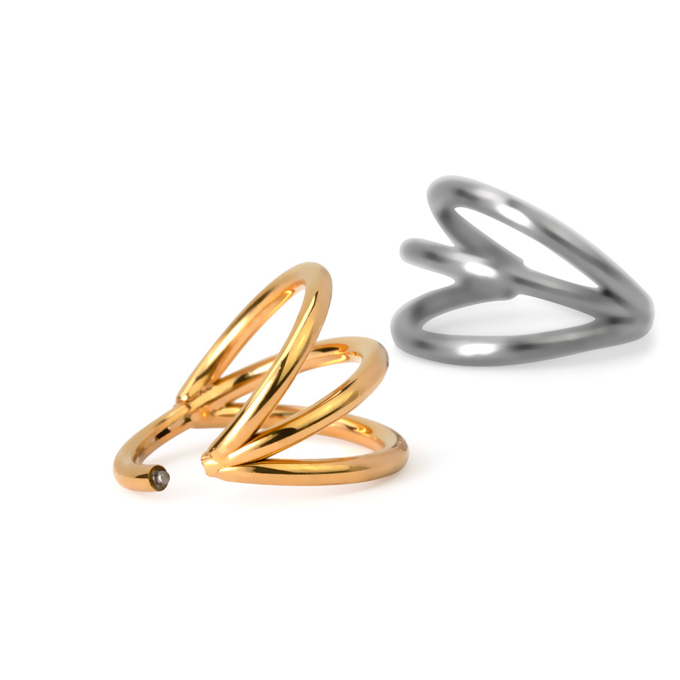 Potrójne kółko z tytanu