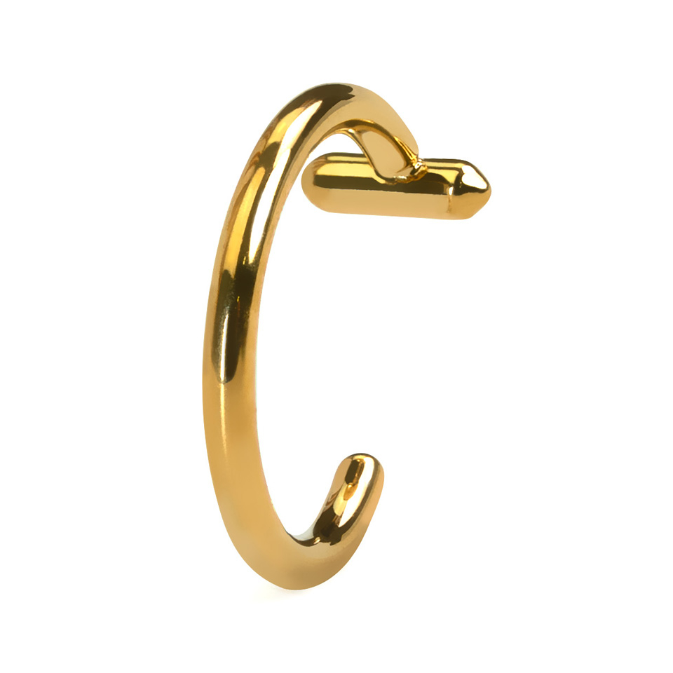 Otwarte kółko huggie z blokadą