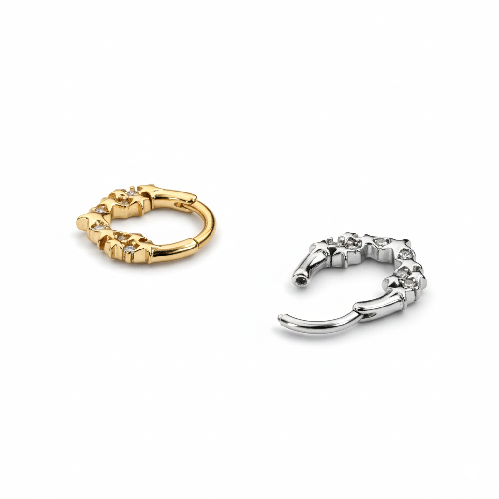 Kółko skierowane do przodu z gwiazdami i kamieniami