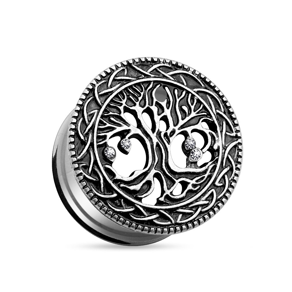 Tunel ze stali chirurgicznej z drzewem życia