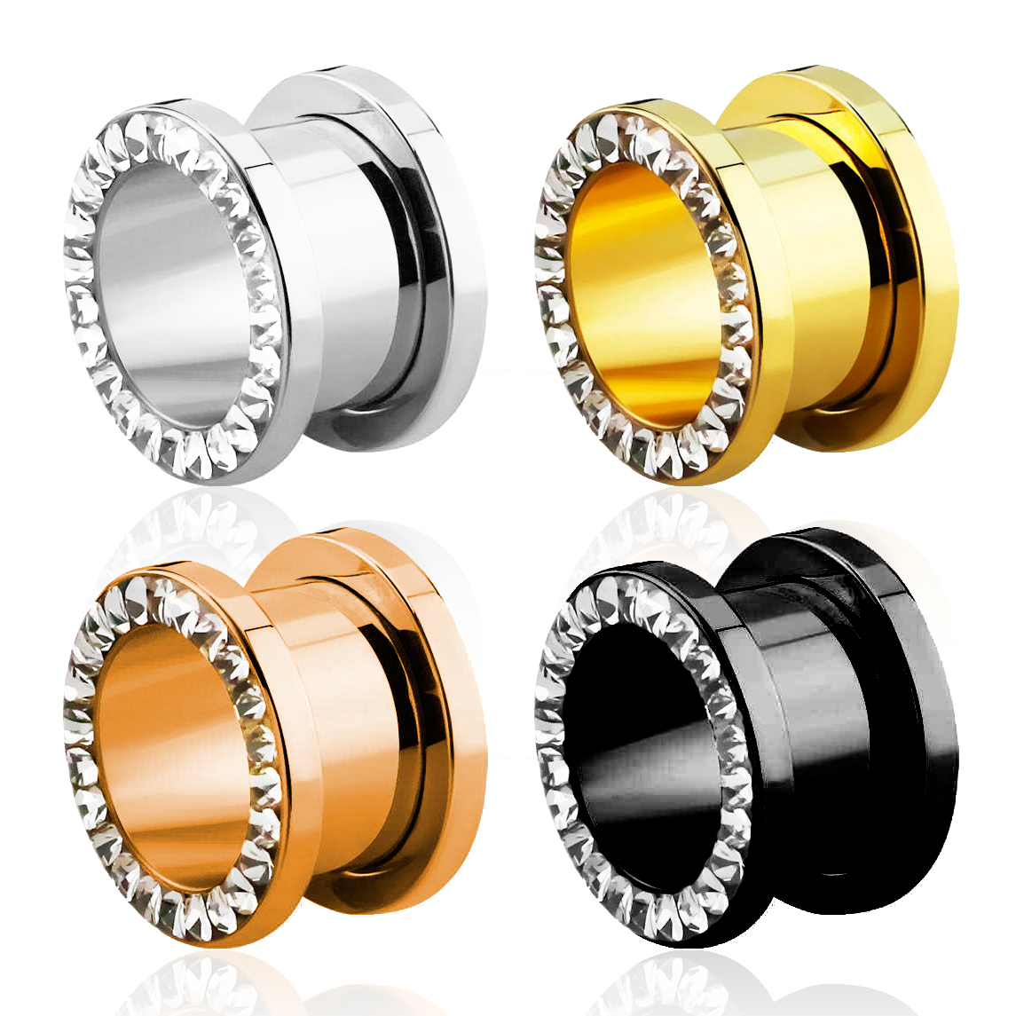 Odkręcany tunel obramowany kamieniami ozdobnymi