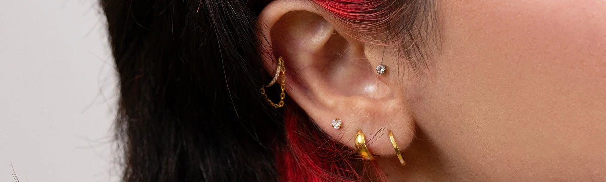 Tytanowy piercing do ucha